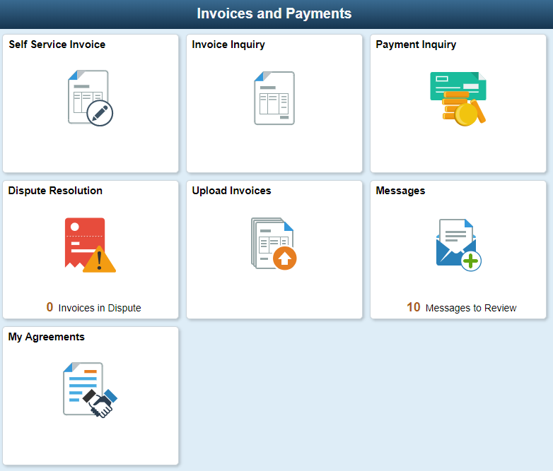 peoplesoft quick invoice to create vouchers